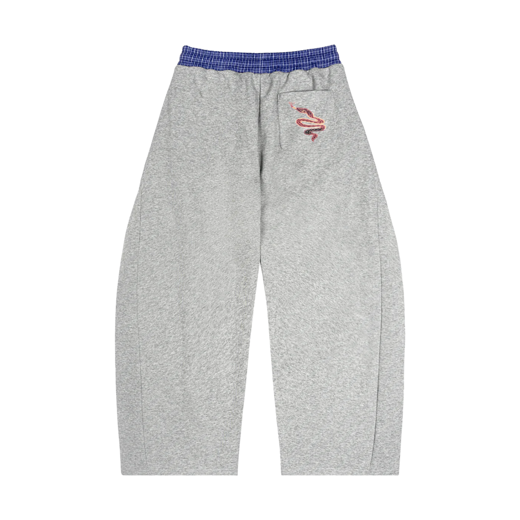 H.A.F Plaid Waistband Barrel Sweatpants