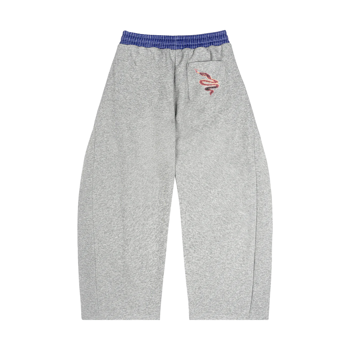 H.A.F Plaid Waistband Barrel Sweatpants