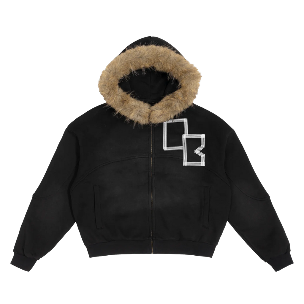 OFFBEAT WILD Detachable Fur Hoodie